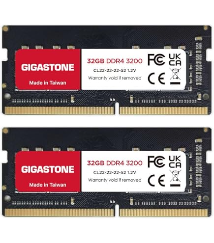 Crucial RAM DDR4 64GB Kit (2x32GB) 3200MHz SODIMM CL22, Memoria